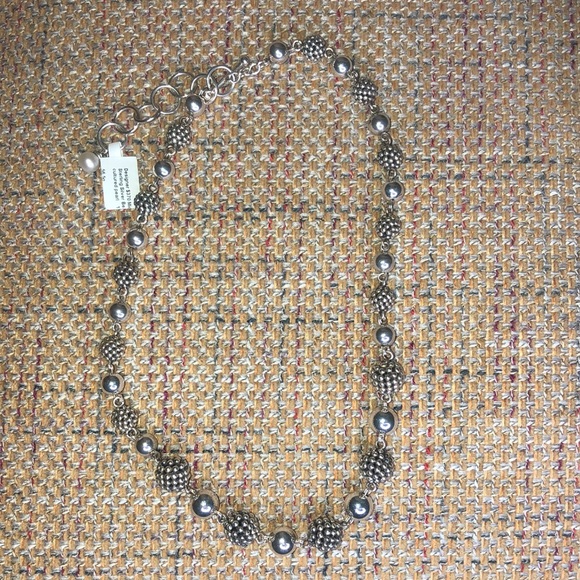 MICHAEL DAWKINS Starry Night Sterling Clusters, Silver Globes, Pearl Necklace - Picture 6 of 17